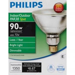 Philips EcoVantage 90W Equivalent Clear Medium Base PAR38 Halogen Spotlight Light Bulb -Philips Sales 2024 ItemImage 500104 q5w6jr 3jid34 bldszg