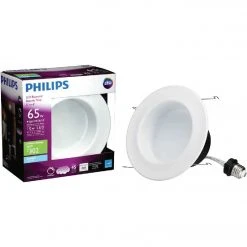 Philips 5 In. Retrofit Non-IC Rated White LED Recessed Light Kit