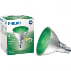 Philips 100W Equivalent Green PAR38 Medium LED Floodlight Light Bulb