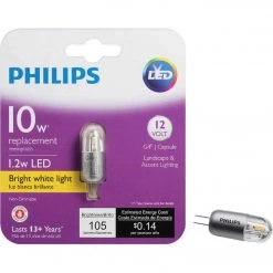 Philips 1.5W Frosted T3 Bi-Pin LED Landscape Low Voltage Light Bulb