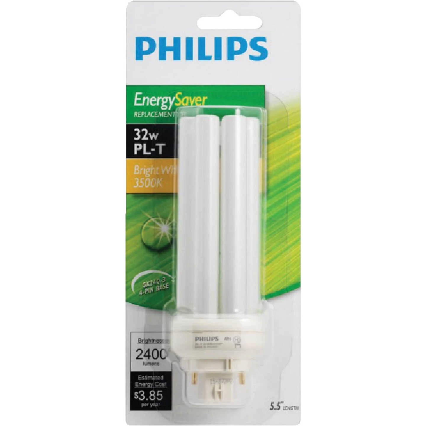 Philips 150W Equivalent Cool White GX24Q-3 Base PL-T CFL Light Bulb 4 Philips 150W Equivalent Cool White GX24Q-3 Base PL-T CFL Light Bulb - Image 2