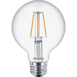 Philips 60W Equivalent Daylight G25 Medium Clear LED Decorative Light Bulb
