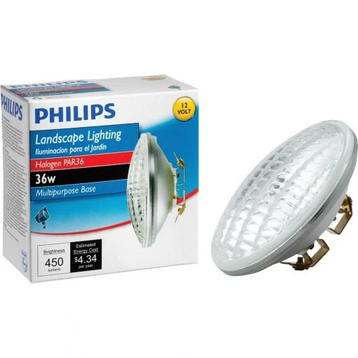 Philips 36W 12V Clear Multi-Purpose PAR36 Halogen Landscape Light Bulb -Philips Sales 2024 ItemImage 502814 q5w914 7ilig 2st7m8