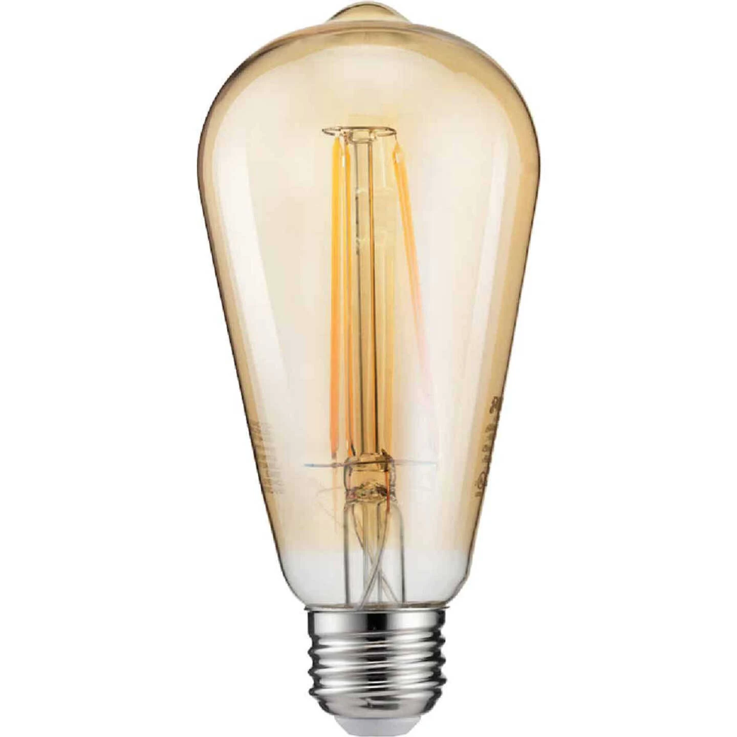 Philips Vintage Edison 40W Equivalent Amber Warm White ST19 Medium LED Decorative Light Bulb 3 Philips Vintage Edison 40W Equivalent Amber Warm White ST19 Medium LED Decorative Light Bulb