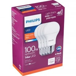 Philips EyeComfort 100W Equivalent Soft White A19 Medium LED Light Bulb (4-Pack) 9 Philips EyeComfort 100W Equivalent Soft White A19 Medium LED Light Bulb (4-Pack) -Philips Sales 2024 ItemImage 503838 q5w9b8 38py28 3nwii4