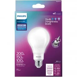 Philips BrightDial 200/150/100W Equivalent Daylight A21 Medium LED Light Bulb 8 Philips BrightDial 200/150/100W Equivalent Daylight A21 Medium LED Light Bulb -Philips Sales 2024 ItemImage 507082 w3c46jcxsw6nmknqk2t3gtv