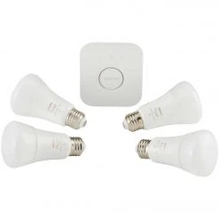 Philips Hue White & Color Ambiance 60W Equivalent Medium A19 Dimmable LED Light Bulb Bluetooth Starter Kit -Philips Sales 2024 ItemImage 509877 q5jwaz e9ichk 4rsrn6