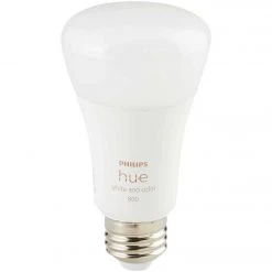 Philips Hue White & Color Ambiance 60W Equivalent Medium A19 Dimmable LED Light Bulb Bluetooth Starter Kit -Philips Sales 2024 ItemImage 509877 q5jwaz e9ichk 521i90