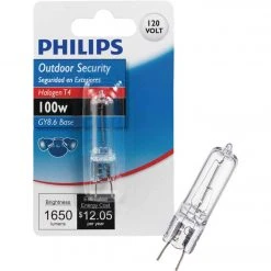 Philips 100W 120V Clear GY8.6 Base T4 Halogen Special Purpose Light Bulb