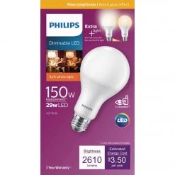 Philips Warm Glow 150W Equivalent Soft White A21 Medium Dimmable LED Light Bulb -Philips Sales 2024 ItemImage 513574 q5jwaz e9ichk deug7v