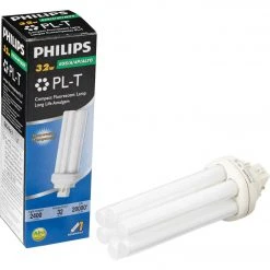 Philips 150W Equivalent Cool White GX24Q-3 Base PL-T CFL Light Bulb