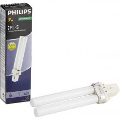 Philips 60W Equivalent Cool White G23 Base PL-S CFL Light Bulb