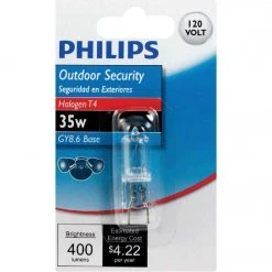 Philips 35W 120V Clear GY8.6 Base T4 Halogen Special Purpose Light Bulb
