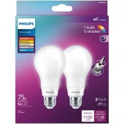 Philips WhiteDial 75W Equivalent Multi CCT A21 Medium LED Light Bulb (2-Pack) 8 Philips WhiteDial 75W Equivalent Multi CCT A21 Medium LED Light Bulb (2-Pack) -Philips Sales 2024 ItemImage 524871 2x46pcxps77vt6s759sp3c4