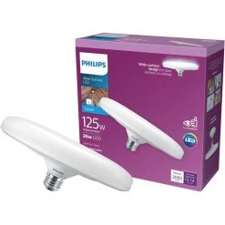 Philips 125W Equivalent Daylight Wide Surface Medium LED Floodlight Light Bulb