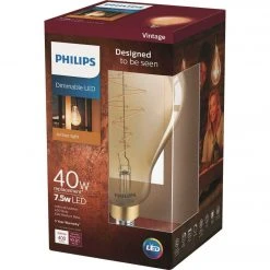 Philips 40W Equivalent Amber A50 Medium LED Decorative Light Bulb