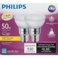 Philips 50W Equivalent Bright White PAR20 Medium Dimmable LED Floodight Light Bulb (2-Pack) 8 Philips 50W Equivalent Bright White PAR20 Medium Dimmable LED Floodight Light Bulb (2-Pack) -Philips Sales 2024 ItemImage 529002 q5wc4b f2605c blr5vj