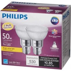Philips 50W Equivalent Bright White PAR20 Medium Dimmable LED Floodight Light Bulb (2-Pack) 11 Philips 50W Equivalent Bright White PAR20 Medium Dimmable LED Floodight Light Bulb (2-Pack) -Philips Sales 2024 ItemImage 529002 q5wc4e 87ui7k nc8fi