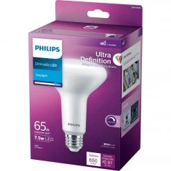 Philips Ultra Definition 65W Equivalent Daylight BR30 Medium Dimmable LED Floodlight Light Bulb -Philips Sales 2024 ItemImage 530383 tfk7qjvjvfx6vqnf4j24wvs