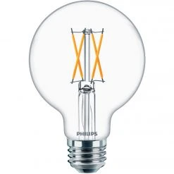 Philips Warm Glow 25W Equivalent Soft White G25 Medium Clear LED Decorative Light Bulb, Title 20 (2-Pack) -Philips Sales 2024 ItemImage 531083 75s7m7rkf6wk2xq7jxtx748r