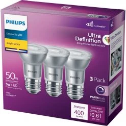 Philips Ultra Definition 50W Equivalent Bright White PAR16 Medium Dimmable LED Floodlight Light Bulb (3-Pack) -Philips Sales 2024 ItemImage 533165 7r7bsvvnhj5rwwx6sst2mn8