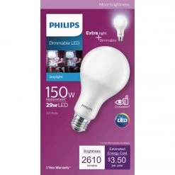 Philips 150W Equivalent Daylight A21 Medium Dimmable LED Light Bulb -Philips Sales 2024 ItemImage 533352 q5jwaz e9ichk 63fzao