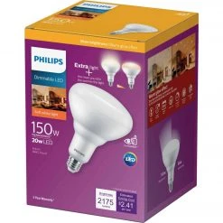 Philips Warm Glow 150W Equivalent Soft White BR40 Medium Dimmable LED Floodlight Light Bulb 7 Philips Warm Glow 150W Equivalent Soft White BR40 Medium Dimmable LED Floodlight Light Bulb -Philips Sales 2024 ItemImage 533388 q5jwaz e9ichk 639ehg
