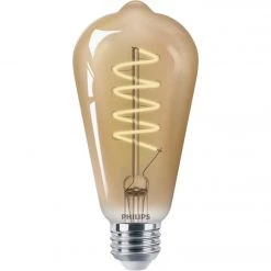 Philips Vintage 60W Equivalent Amber ST19 Medium LED Decorative Light Bulb -Philips Sales 2024 ItemImage 533917 hj49cr5rs96n7jkkggtwksn6