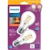 Philips Warm Glow 60W Equivalent Soft White A19 Medium Dimmable LED Light Bulb (2-Pack) -Philips Sales 2024 ItemImage 536544 q5wcn1 4q2bjs enr1yb