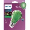 Philips Green A19 Medium 4W Indoor/Outdoor LED Decorative Party Light Bulb -Philips Sales 2024 ItemImage 539471 q5wcri akzons agw3hy