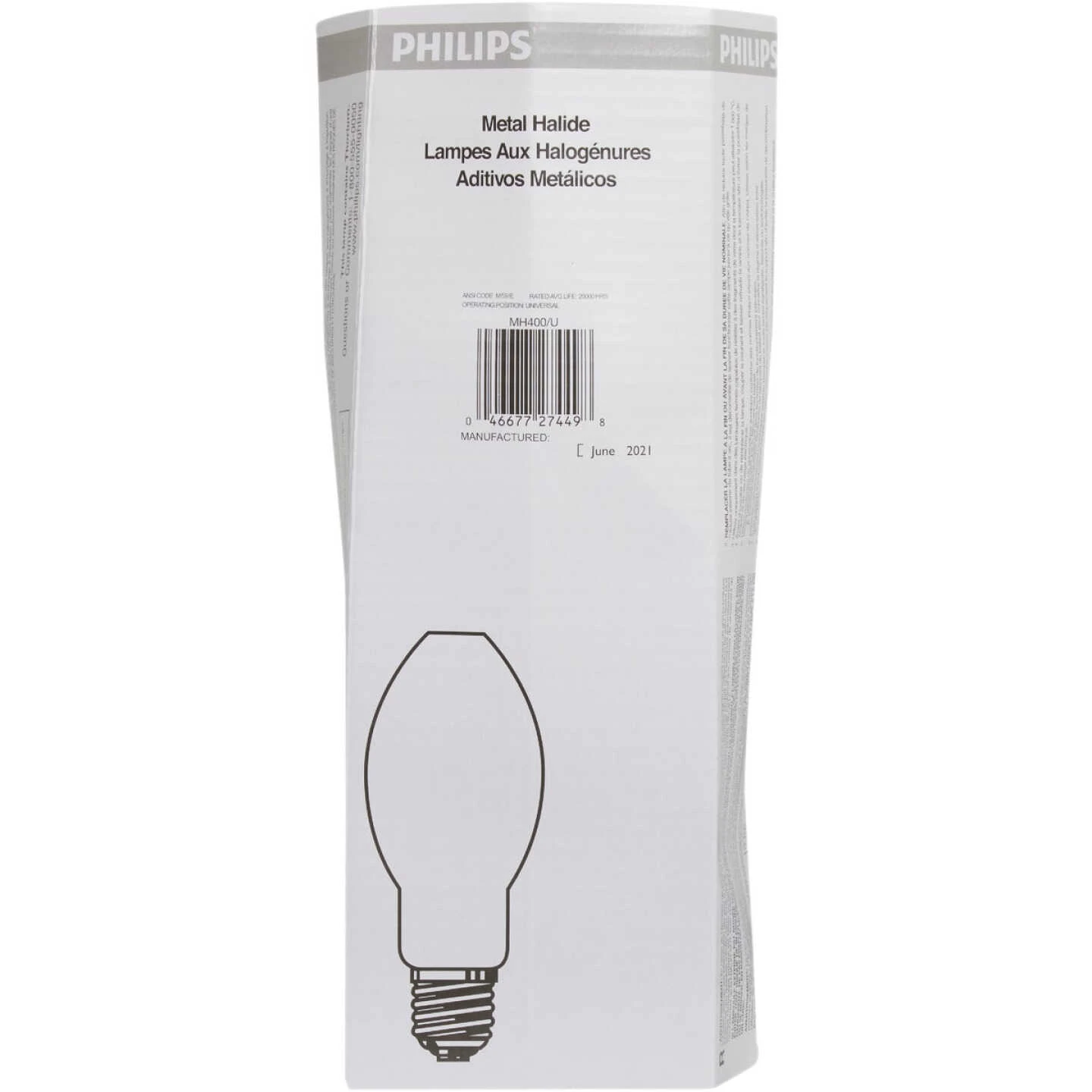 Philips 400W Clear ED37 Mogul Metal Halide High-Intensity Light Bulb 4 Philips 400W Clear ED37 Mogul Metal Halide High-Intensity Light Bulb - Image 2