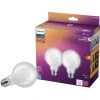 Philips Ultra Definition 60W Equivalent Soft White G25 Medium LED Decorative Light Bulb (2-Pack) -Philips Sales 2024 ItemImage 548044 3vgzqrsqv9wc9j5926qz83w8