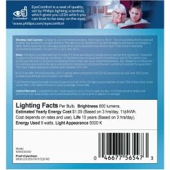 Philips EyeComfort 60W Equivalent Daylight A19 Medium LED Light Bulb (2-Pack) -Philips Sales 2024 ItemImage 550719 k7np633zx3wv7qk7mcjz4msv