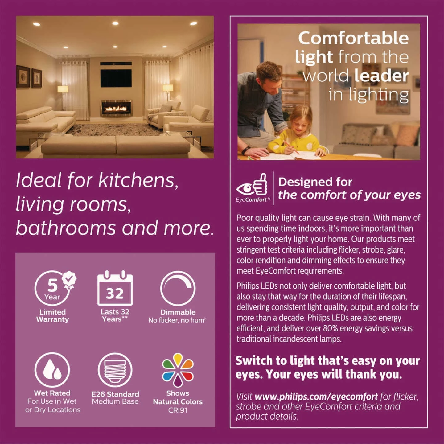 Philips 4 In. Retrofit White LED Recessed Light Kit, Soft White 5 Philips 4 In. Retrofit White LED Recessed Light Kit, Soft White - Image 3