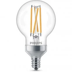 Philips Warm Glow 60W Equivalent Soft White G16.5 Candelabra Clear Dimmable LED Decorative Light Bulb (2-Pack) -Philips Sales 2024 ItemImage 553036 q5wdce 6mnss8 bsiyg9