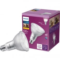 Philips 100W Equivalent Bright White PAR30L Medium Bright White Dimmable LED Floodlight Bulb