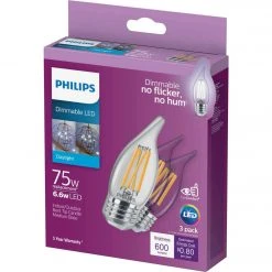 Philips 75W Equivalent Daylight BA11 Medium Dimmable LED Light Bulb (3-Pack) 8 Philips 75W Equivalent Daylight BA11 Medium Dimmable LED Light Bulb (3-Pack) -Philips Sales 2024 ItemImage 555067 q5wdgt g9rhow 8bozuo