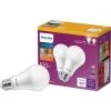 Philips 100W Equivalent Soft White A19 Medium Dimmable LED Light Bulb (2-Pack) -Philips Sales 2024 ItemImage 556551 q9k2z6 7wd51c 2eo2xx