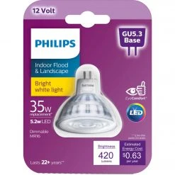 Philips 35W Equivalent Bright White MR16 GU5.3 LED Spotlight Light Bulb